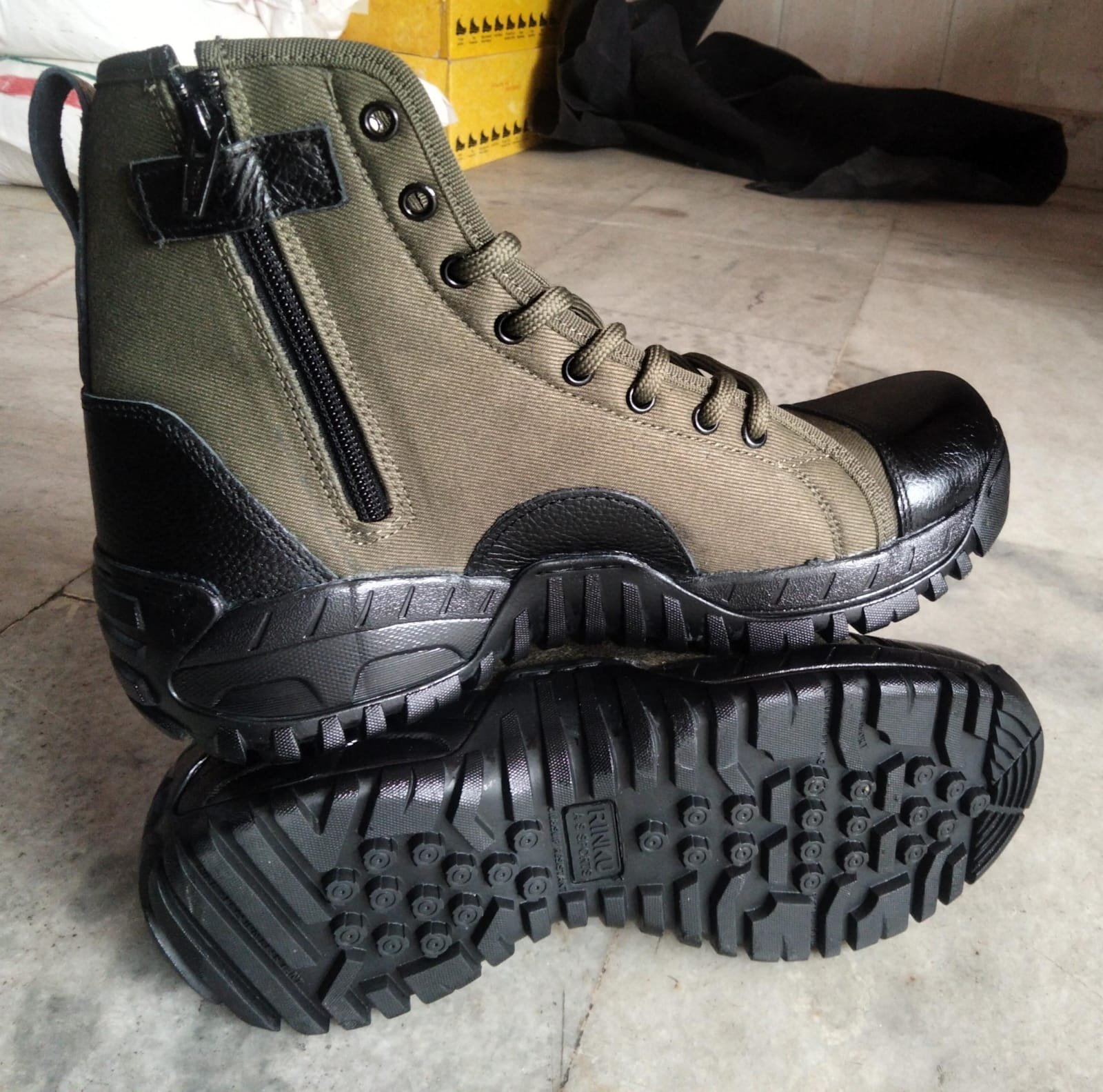 Jungle Boots with Zip by Rinku - Image 4